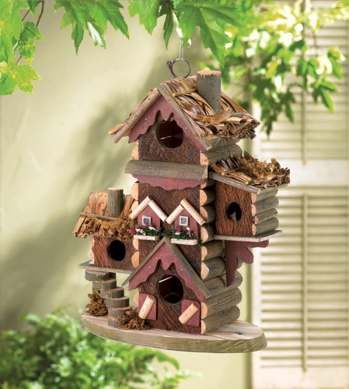 Parise Tree Bark 13 in x 11 in x 6 in Birdhouse
