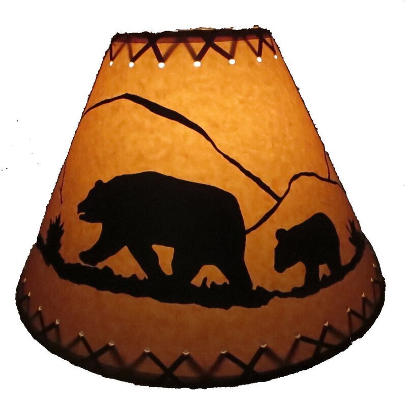 Patterned paper lampshade