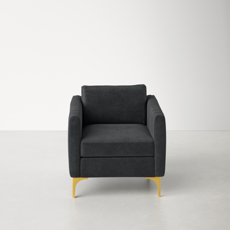 Pearl 78.99Cm Wide Velvet Armchair