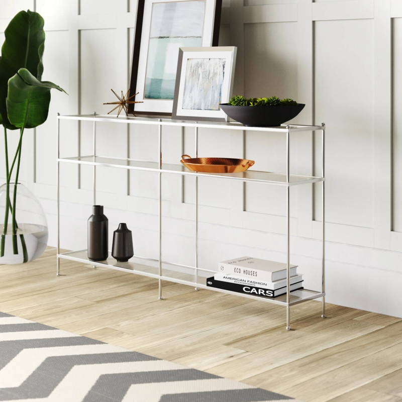Contemporary 3-Tier Console Table