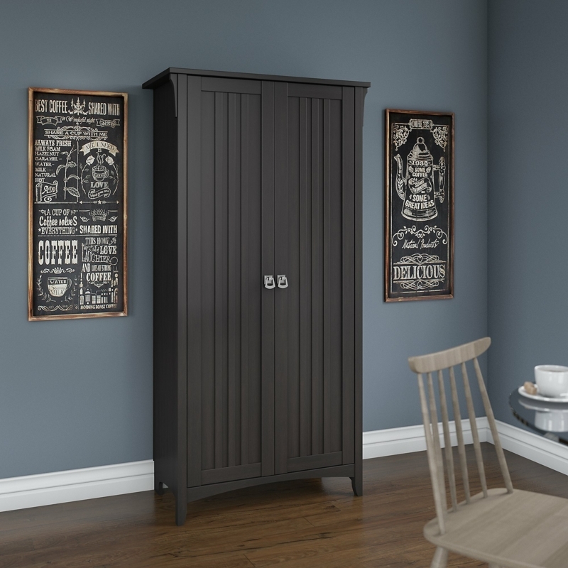 Freestanding Kitchen Pantry with Adjustable Shelves
