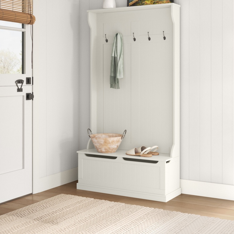 Pescara 37.8'' Wide Hall Tree with Bench