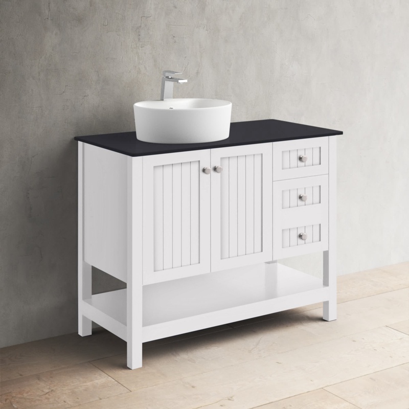 36" Single Bathroom Vanity Set with Porcelain Sink