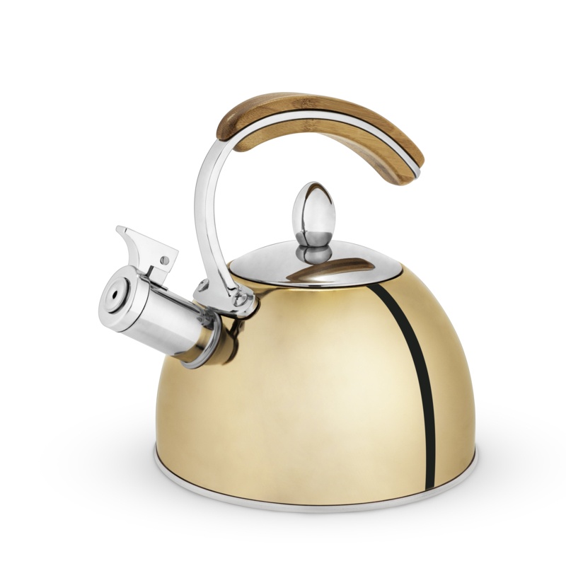 Pinky Up 2.18 qt. Stainless Steel Whistling Stovetop Kettle