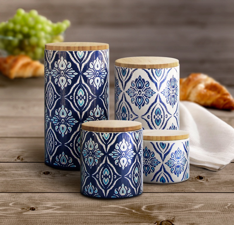 Pirouette 4 Piece Kitchen Canister Set