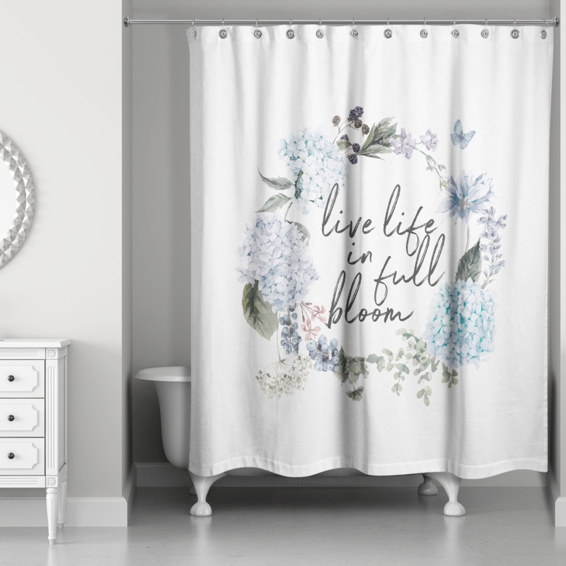 Plumerville Floral Single Shower Curtain