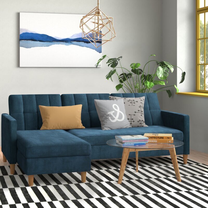 Plush Tiny Sectional Couch
