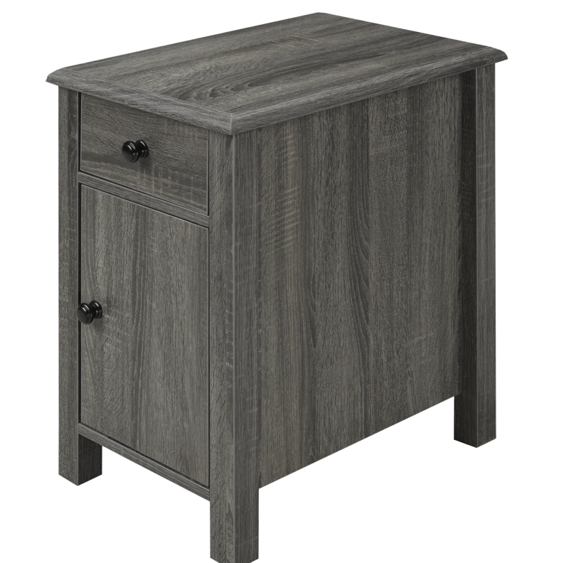 Corner Stand with Storage Drawer and Cabinet
