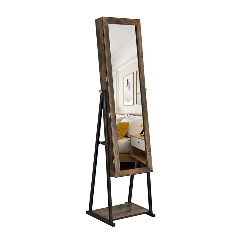 Poteet 16.3'' Wide Jewelry Armoire with Mirror
