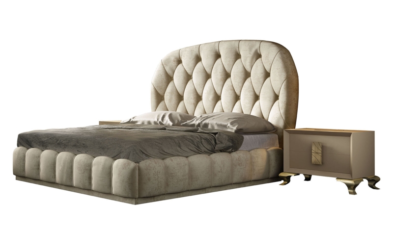 Luxurious Velvet-Upholstered Masterpiece Headboard
