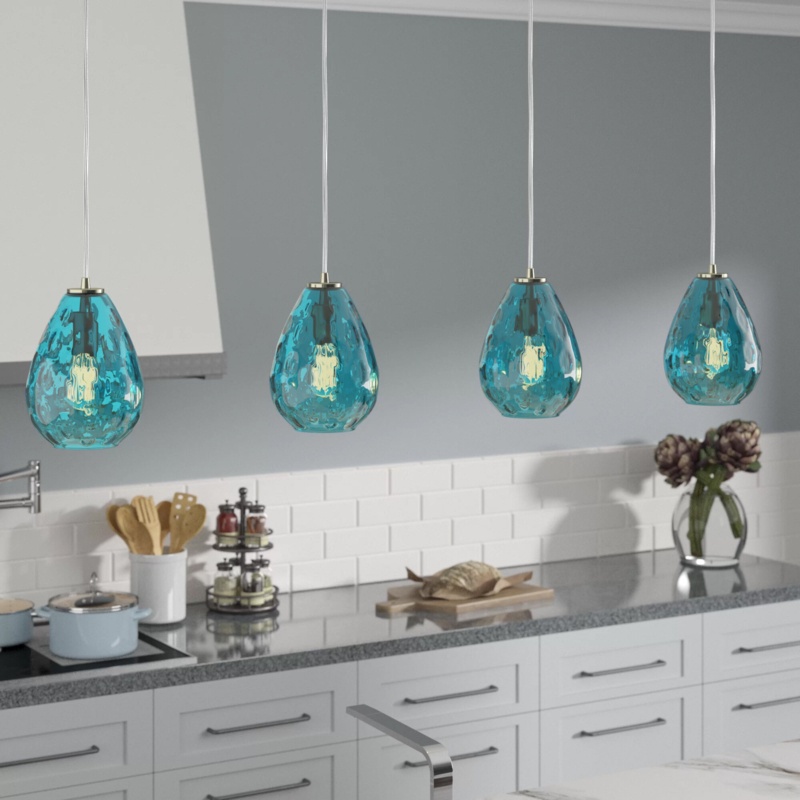Princes 4 - Light Kitchen Island Bell Pendant