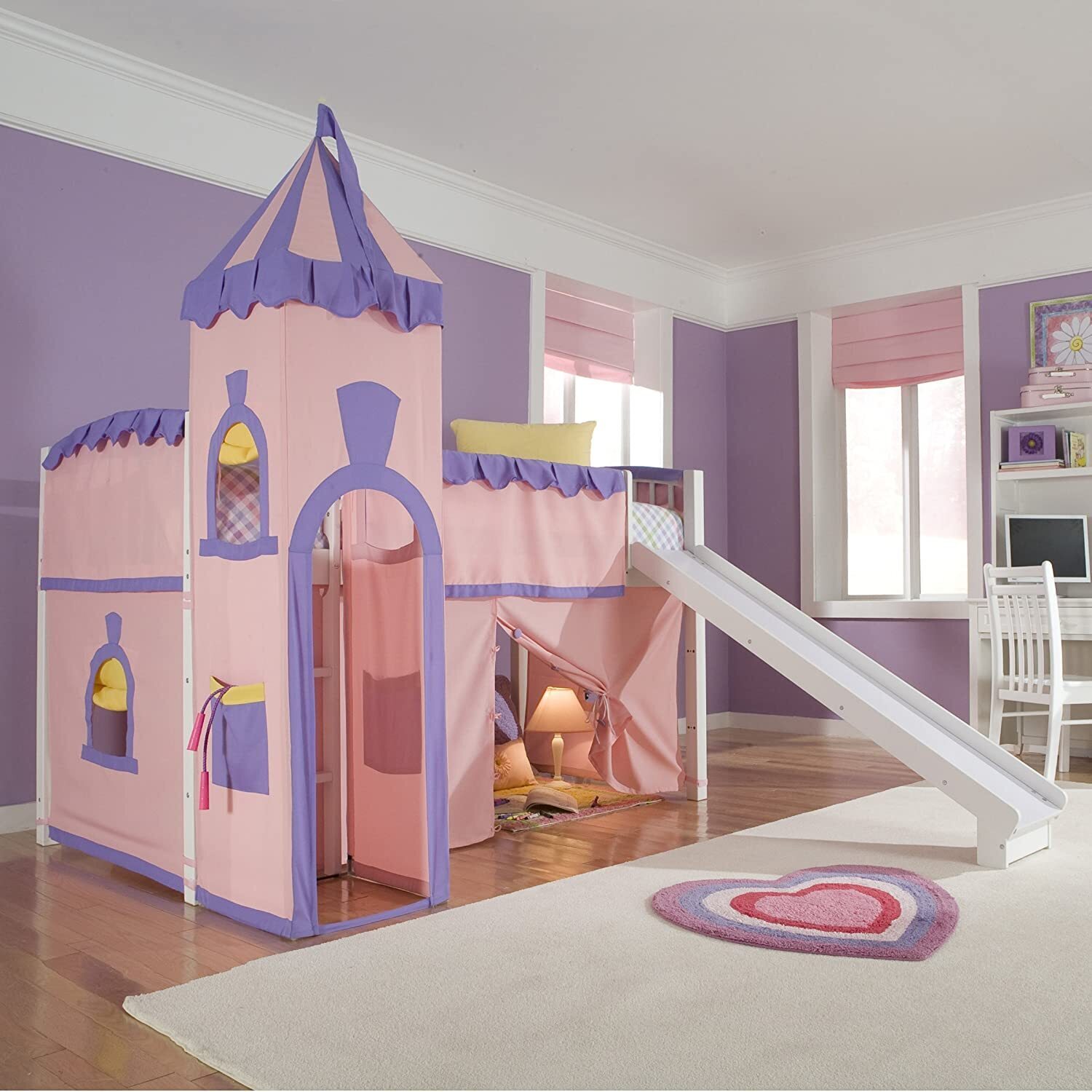 Princess Loft Bed for Girls