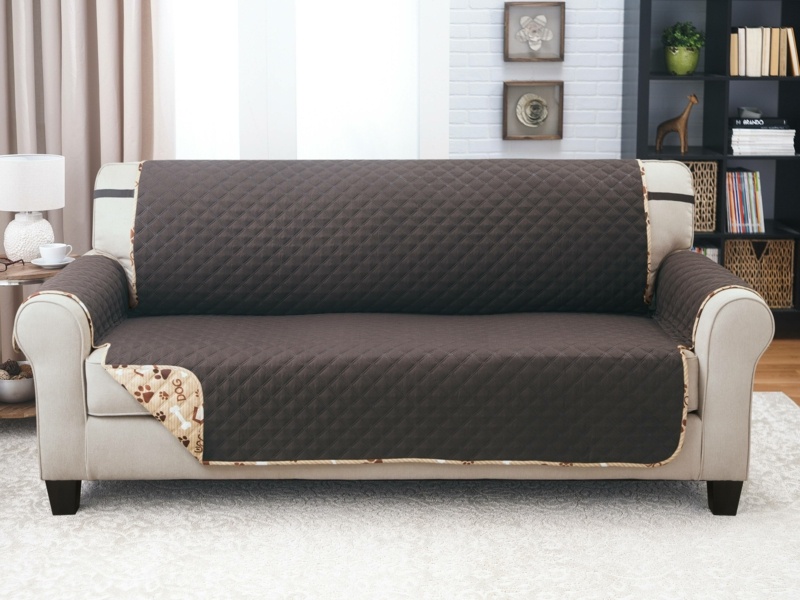 Print T-Cushion Sofa Slipcover
