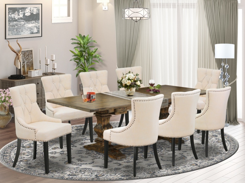 Privett Removable Leaf Solid Wood Dining Set