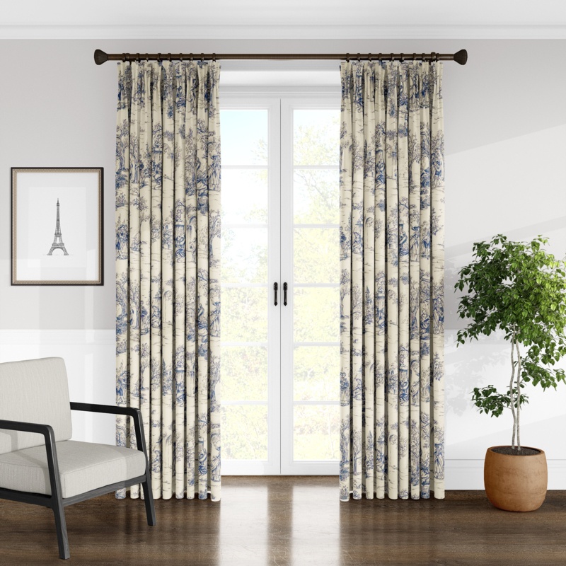 Promenade 100% Cotton Room Darkening Curtain Panel