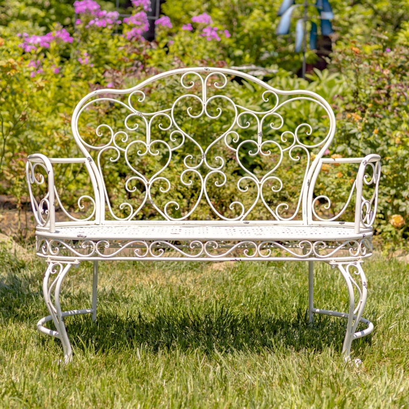 Psyllatos Metal Outdoor Bench