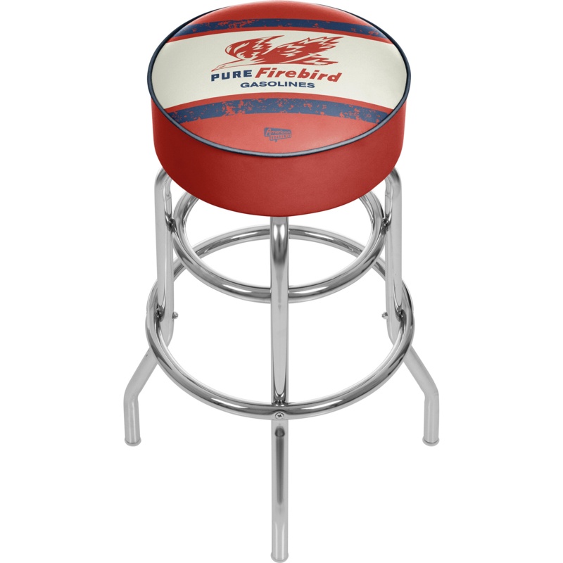 Pure Oil Vintage Swivel Bar Stool