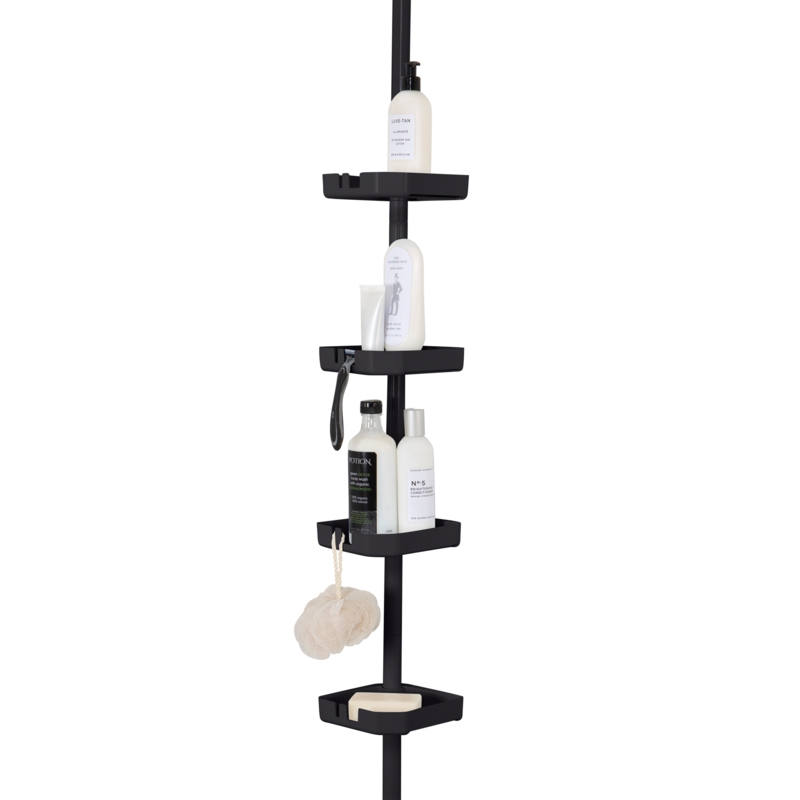 4-Tier Tension Shower Caddy Organizer