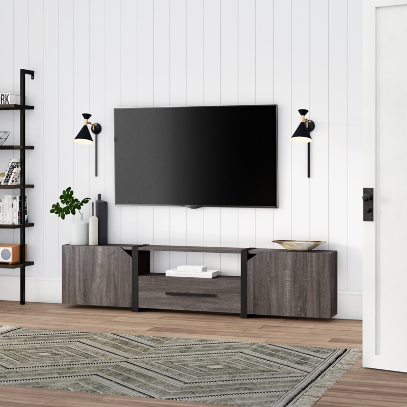 Transitional TV Stand with Storage