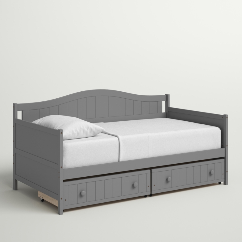 Coastal Farmhouse Daybed with Pullout Drawers