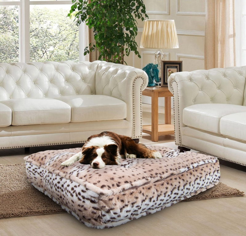 Cushioned Waterproof Pet Bed with Pillows
