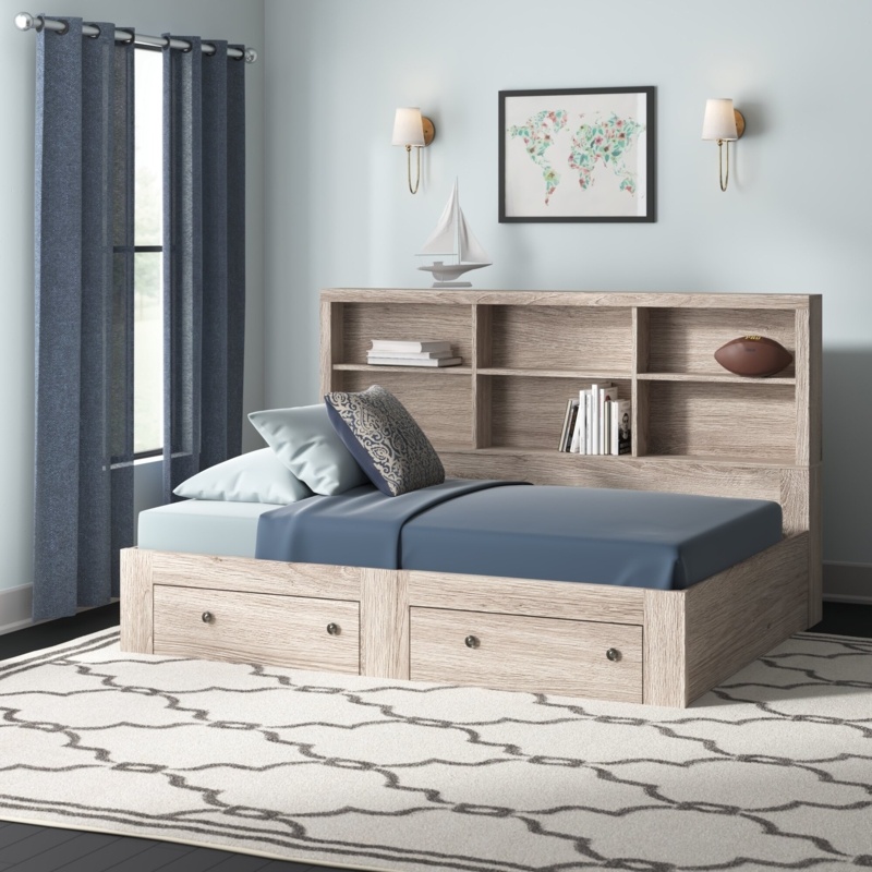 Rafael 2 Drawer Daybed with Bookcase by Three Posts™ Teen