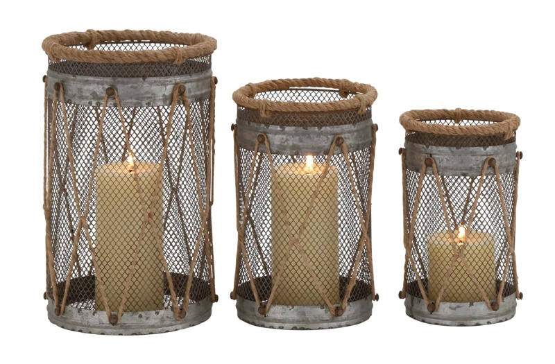 Rainey 3 Piece Tabletop Latern Set