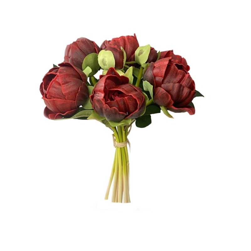 Real Touch Bouquet Peonies Stems