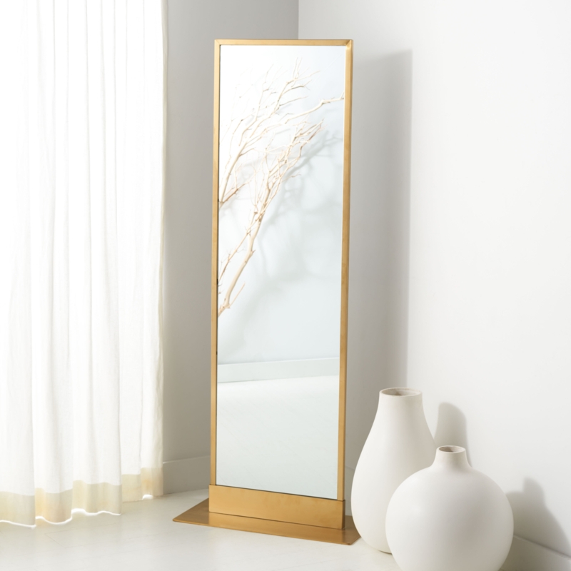 Brass Stainless Steel Standing Mirror