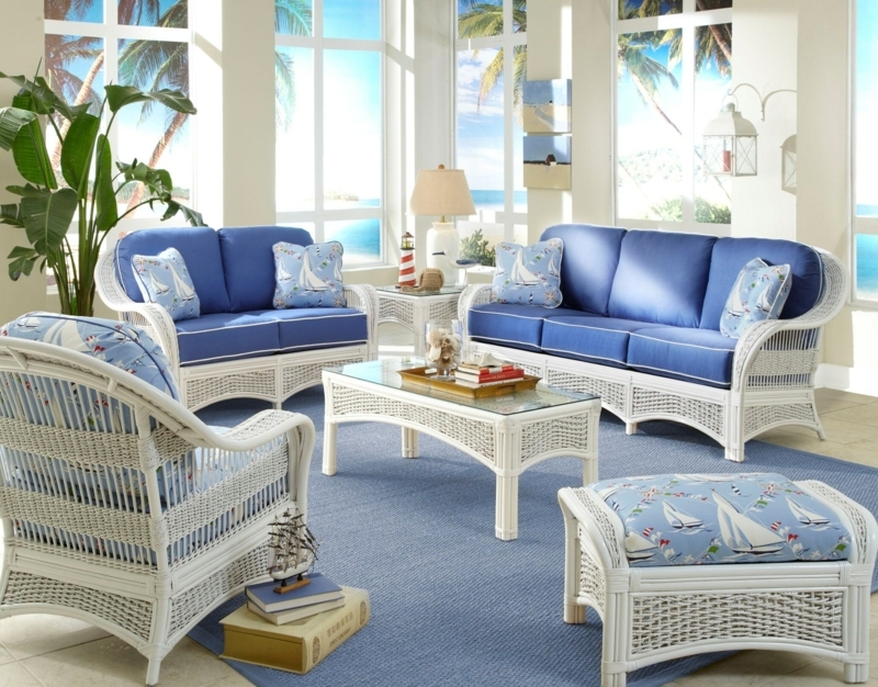 Nautical Inspired White Console Table