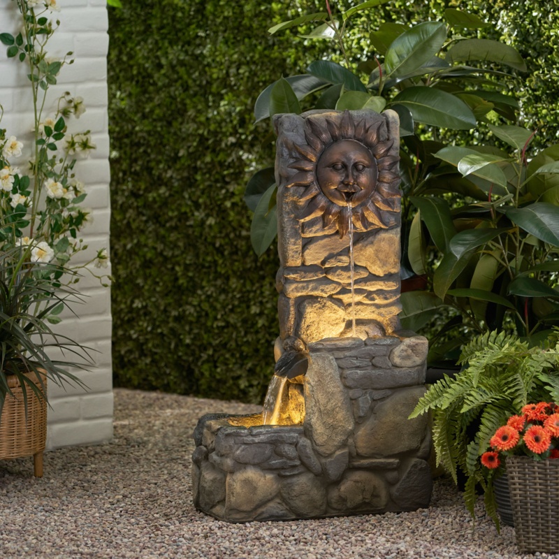 Resin Samona Fountain with Light
