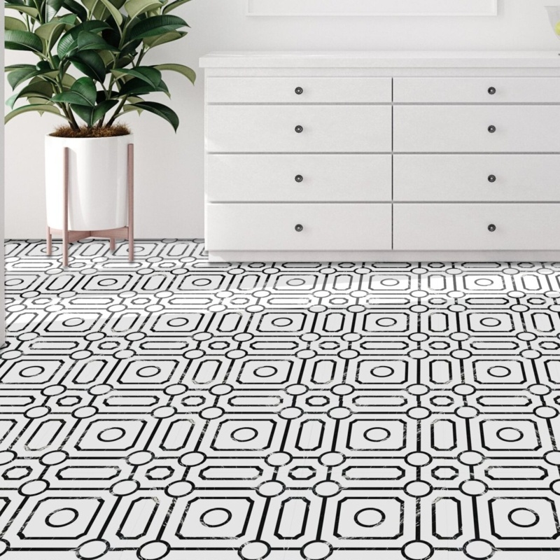 Retro 12" x 12" x 1.5mm Luxury Vinyl Tile