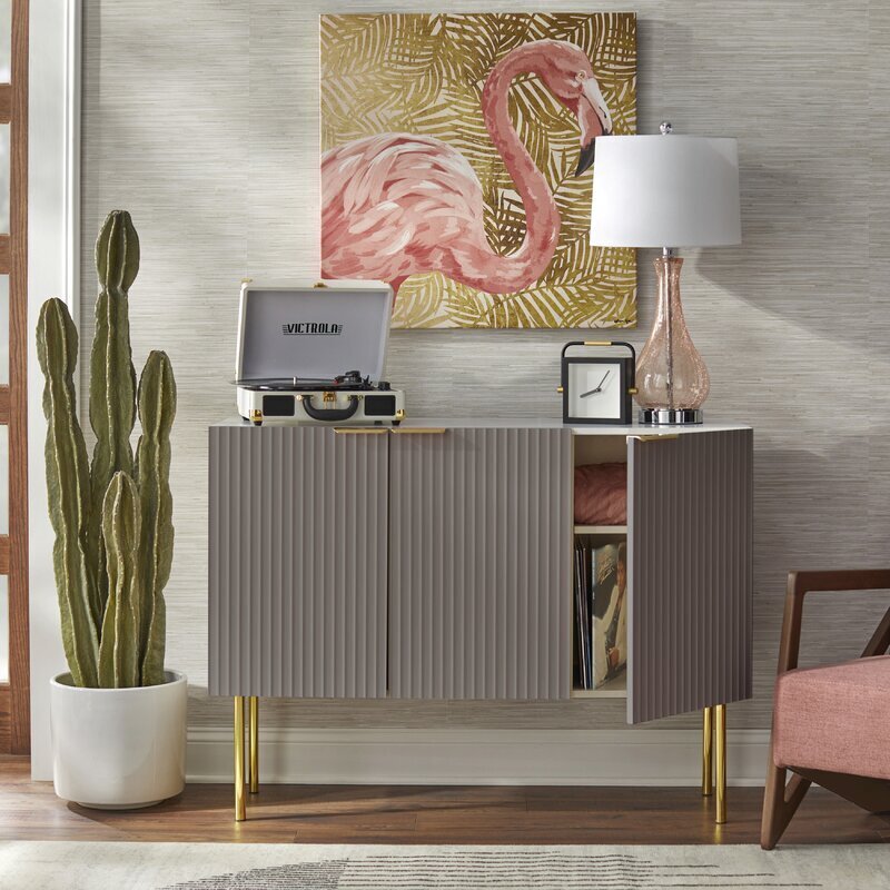 Retro Glam Shallow Sideboard 