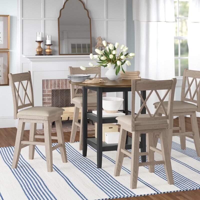 Retro Kitchen Table With Drop Leaf