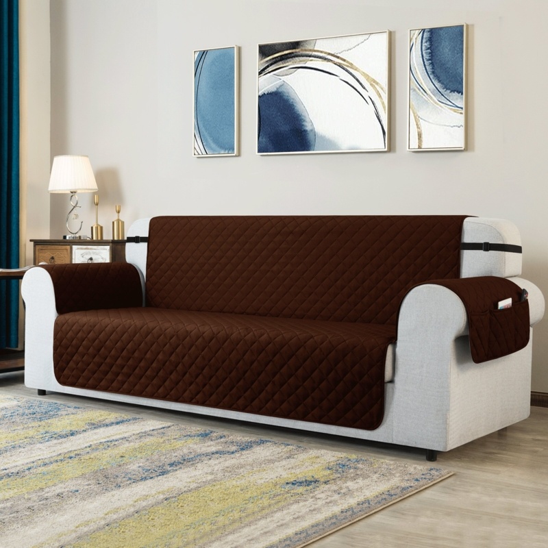 Reversible Non-Slip Box Cushion Sofa Slipcover