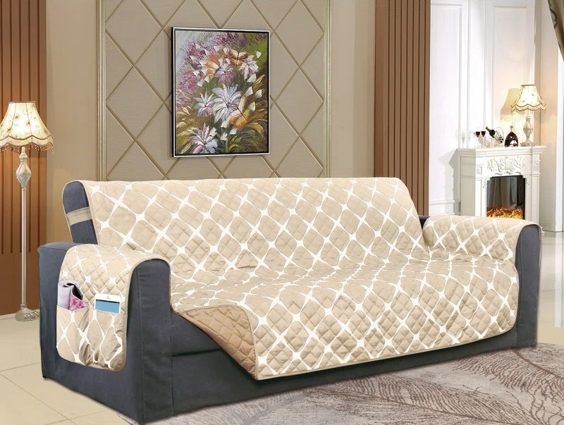 Reversible sofa cover