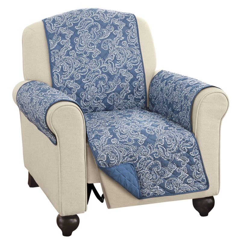 Reversible T-Cushion Recliner Slipcover