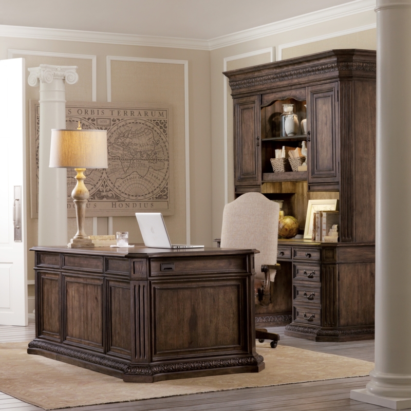 Rustic Opulent Office Desk and Chair Set