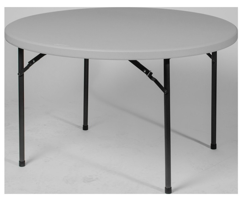 Rhinolite Plastic Circular Portable Folding Table