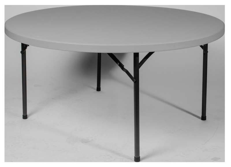 Rhinolite Plastic Circular Portable Folding Table