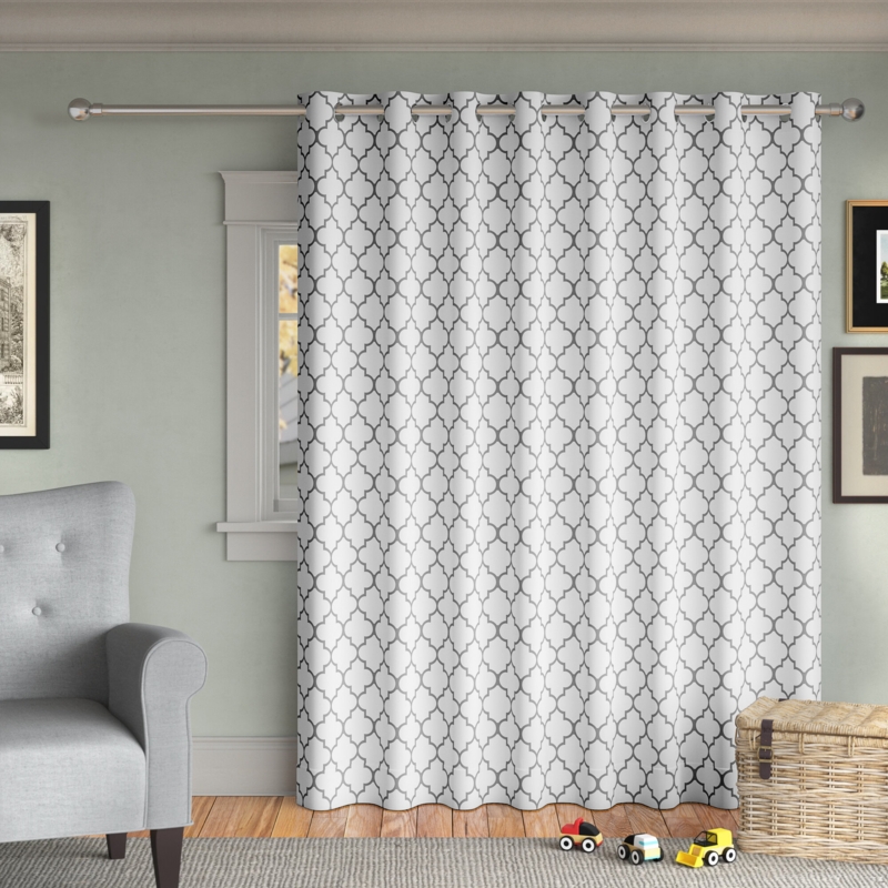 Geometric Trellis Blackout Curtain Panel