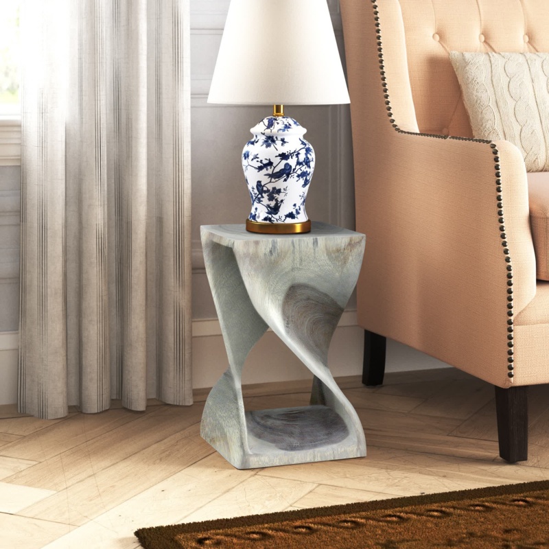 Ridinger 16'' Tall Solid Wood Square End Table