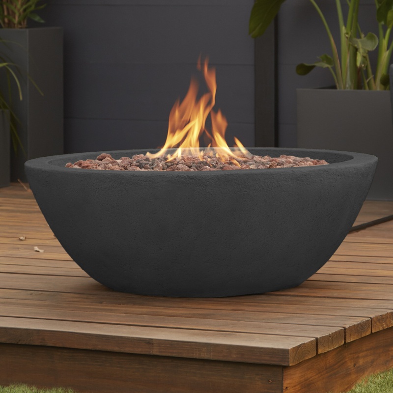 Riverside Propane Fire Bowl with Natural Gas Conversion Kit by Real Flame