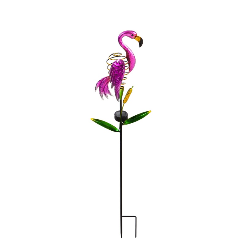 Robby Twinkling Light Solar Flamingo Garden Stake