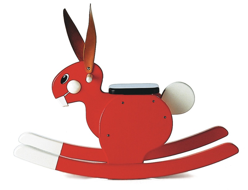 Rocking Rabbit in Red