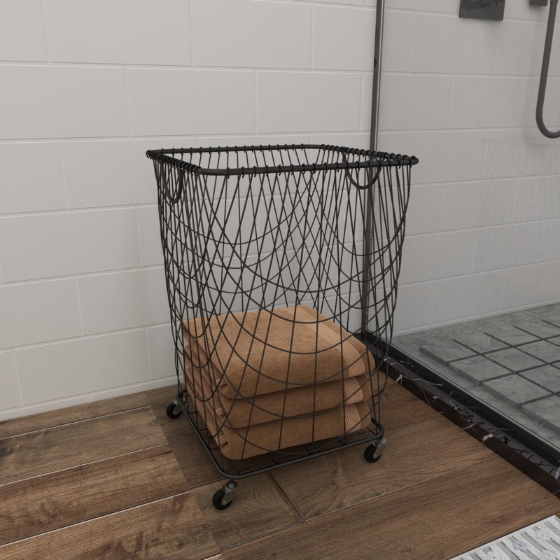 Gold Rolling Storage Cart with Wheels