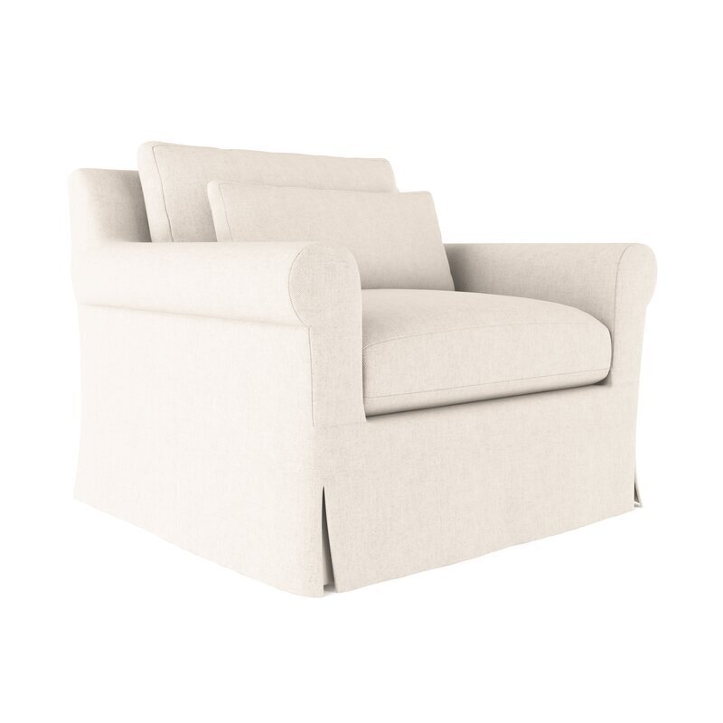 Rolled Arm Skirted Chair