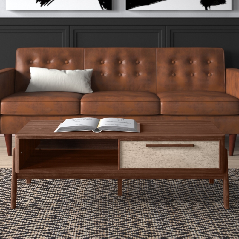 Low-Profile Storage Coffee Table