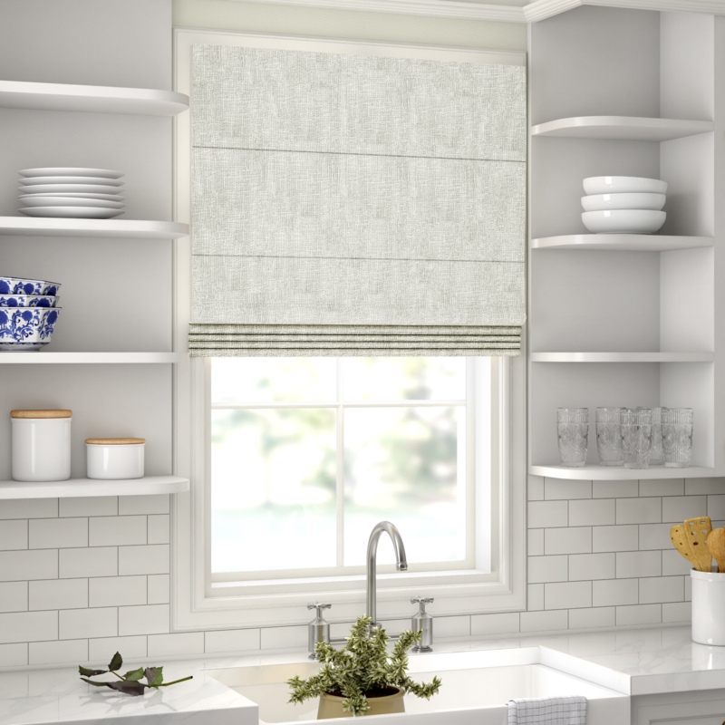 Rustic Room-Darkening Cordless Roman Shade