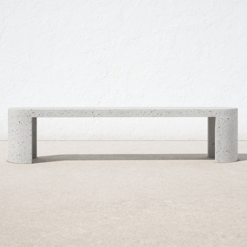 Concrete Terrazzo Outdoor Bench